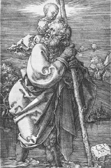 Albrecht Durer St Christopher Facing to the Left